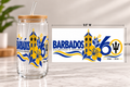 Barbados 60th Independence UV DTF Glass Wrap  (Double-Sided) |16 oz