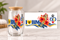 I ❤️ BIM – 60 Years UV DTF Glass Wrap (Double-Sided) | 16 oz