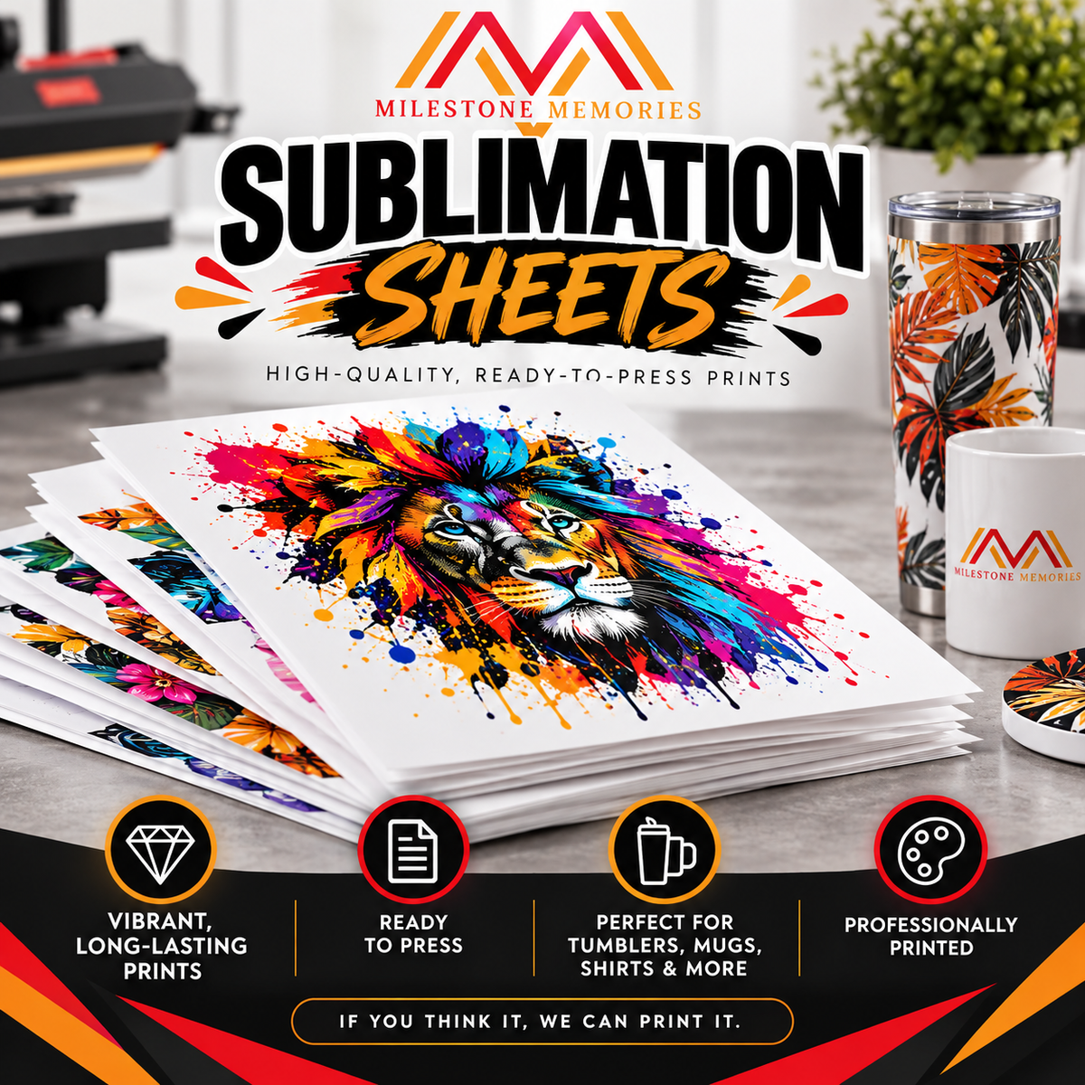 Sublimation Sheet Transfers