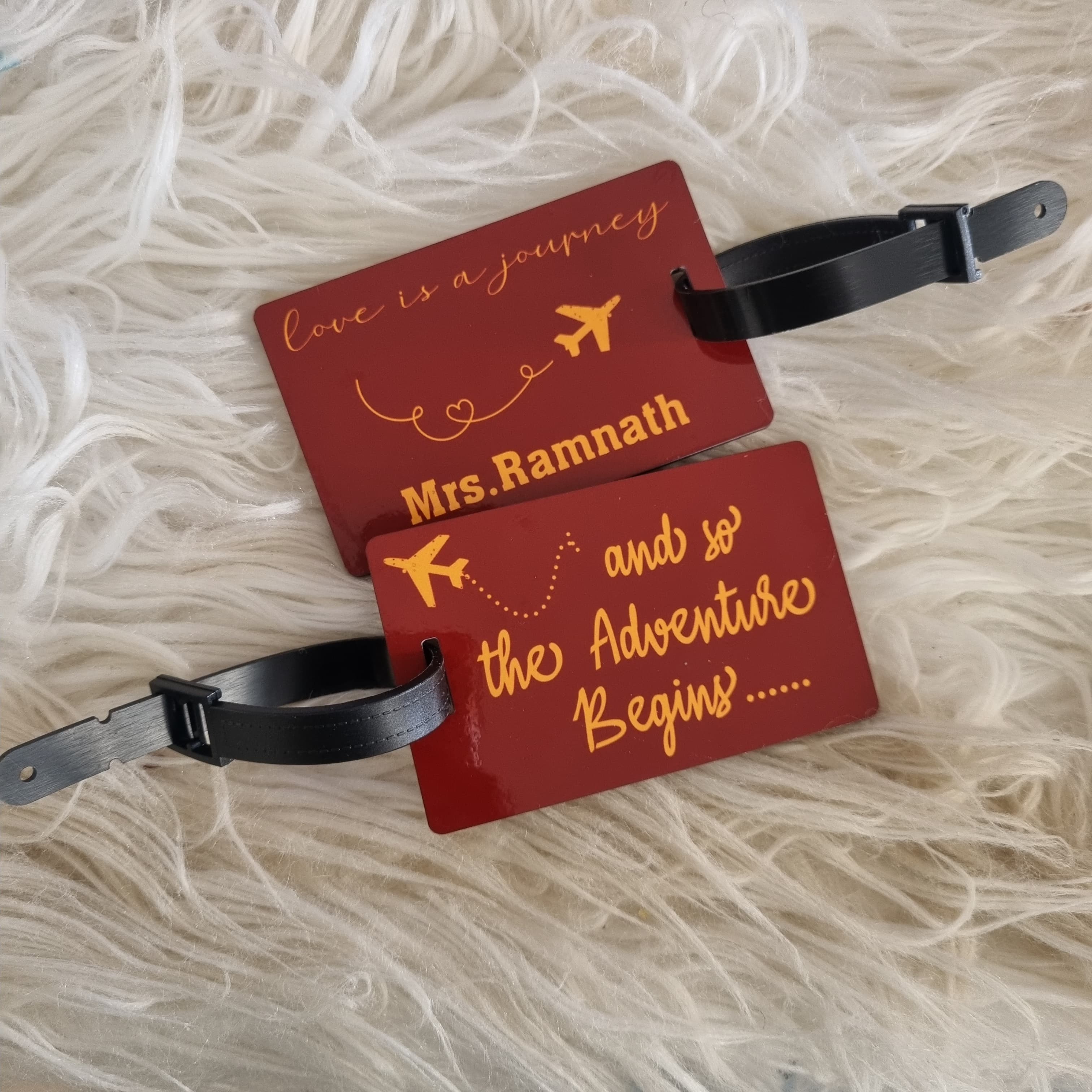 Custom Branded Acrylic Luggage Tag | Sublimation