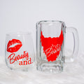 Custom Glass Beer Mug | UV DTF Printed